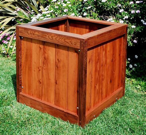 small cedar planter box plans